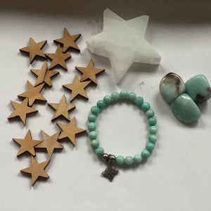 Pulsera-Amazonita-y nudo-de-bruja