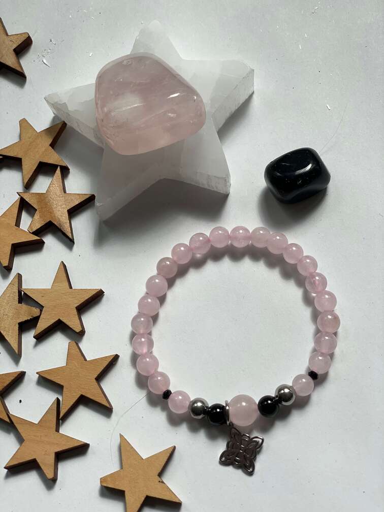 Pulsera-cuarzo-rosa-obsidiana-y-acero-para-mujer