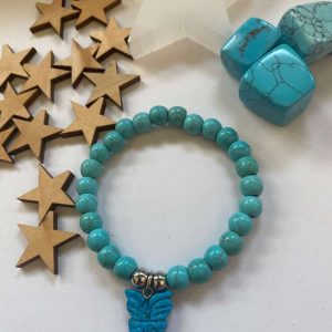 pulsera-turquesa-con-mariposa-y-acero